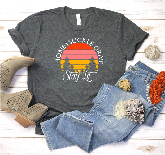 Honeysuckle Drive Stay Lit Short Sleeve